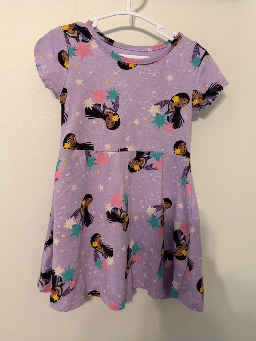 Disney Wish Asha Skater Dress Girls Size 3T Lavender, Teal, Pink